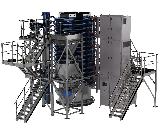 Machine de traitement thermique Revtech pour produits de la biomasse